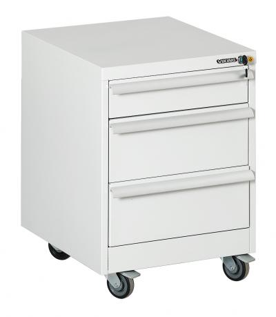 Movable Drawer Unit Wheeled 3 Drawers - OF-TP-01S-DRU-TEC-7035